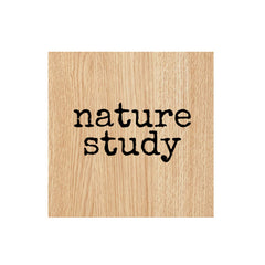 Nature Study Wood Mount Rubber Stamp