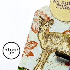 close up of deer stamp
