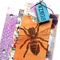 Stamped Bee Garden Book Page