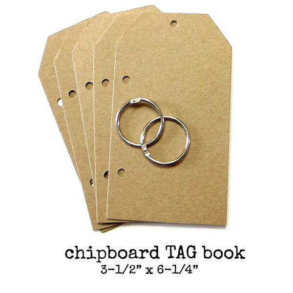 Chipboard Tag Book