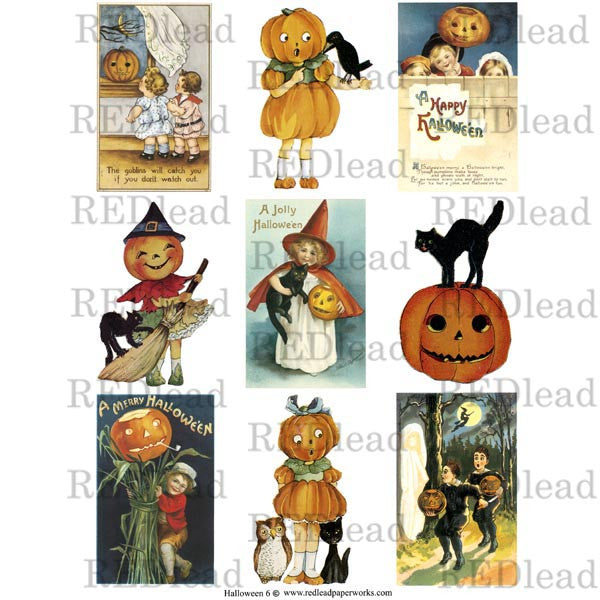 Halloween Collage Sheet 6