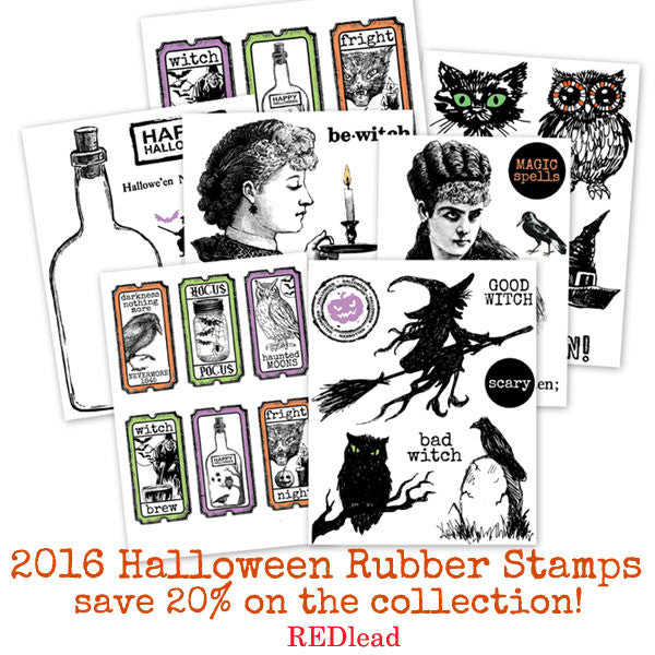 New 2016 Halloween Rubber Stamps