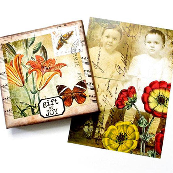Autumn Art Rubber Stamps and Collage Sheets