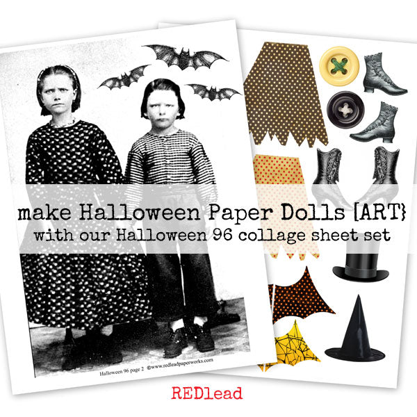 Make Halloween Paper Art Dolls