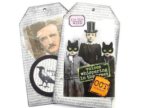 House of Poe Tag Book Art Kit