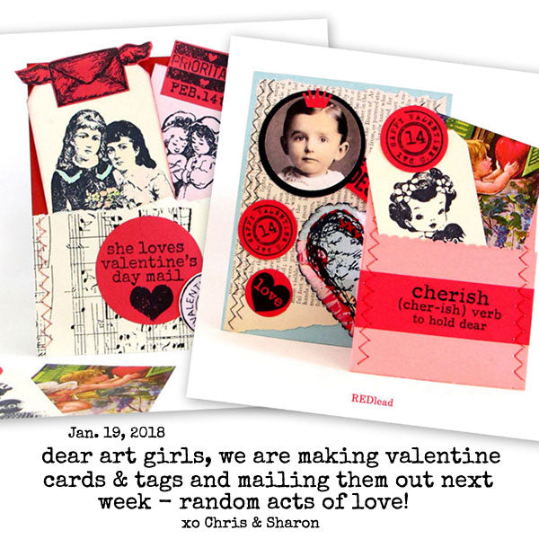 Happy Mail Valentine Cards and Tags