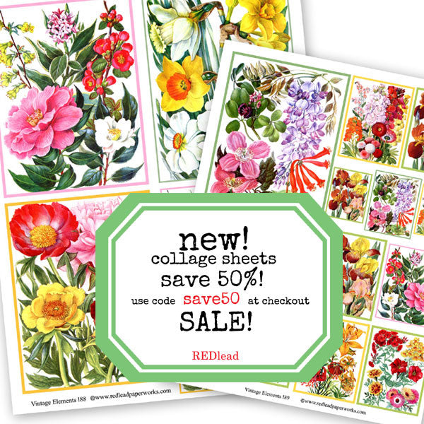 Beautiful New Collage Sheets - Save 50%