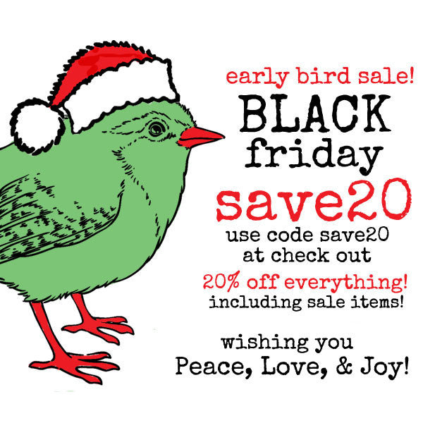 Early Bird Black Friday Sale! Save 20% on Everything!