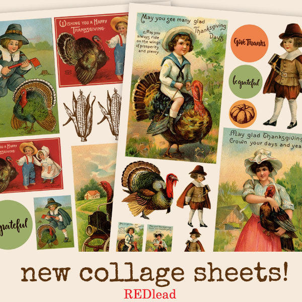 New Thanksgiving Collage Sheets