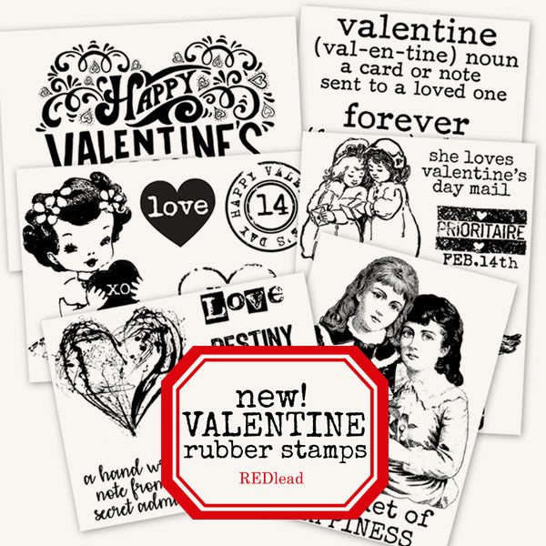 New Valentine Rubber Stamps & Mini Book Kit!