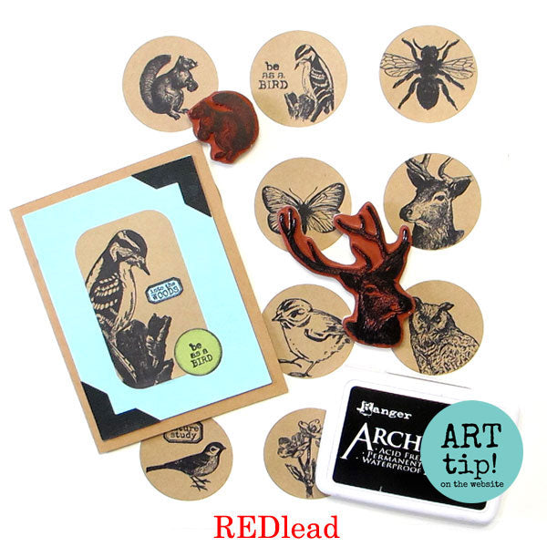 Stamping on Stickers Art Tip