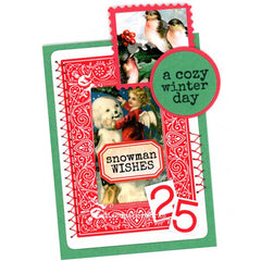 A Cozy Winter Day Holiday Christmas Artist trading card