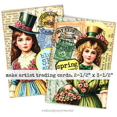 Make Artist Paper Doll Artist Trading Cards 