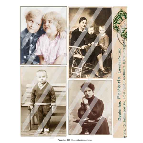 Ancestors 221 Collage Sheet