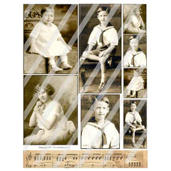 Old Photos Collage Sheets 