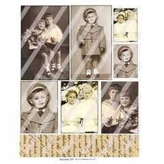 Ancestors 225 Artist Trading Cards Collage Sheet