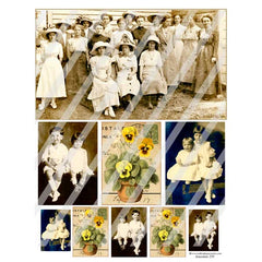 Ancestors 239 Vintage Photos Collage Sheet