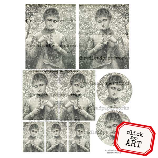 Ancestors 246 Vintage Stitching Photo