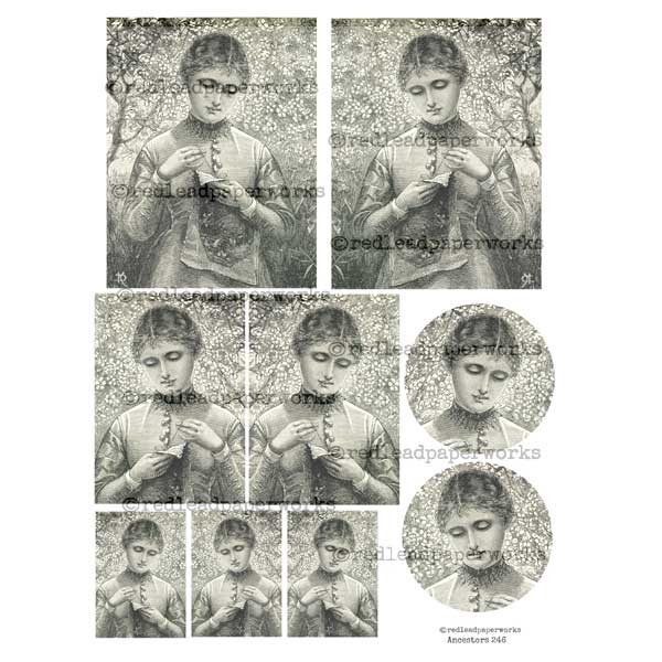 Ancestors 246 Vintage Stitching Photo