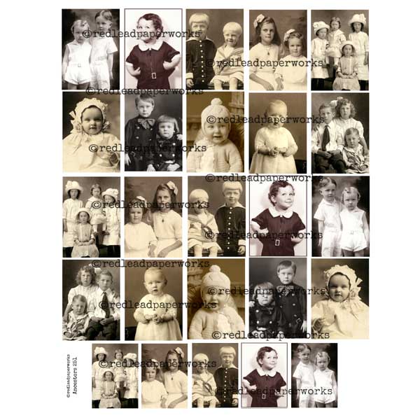Ancestors 251 Collage Sheet