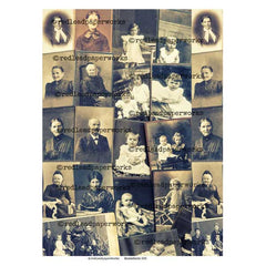 Small Vintage Photos Collage Sheet