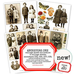 Vintage Photos Collage Sheets