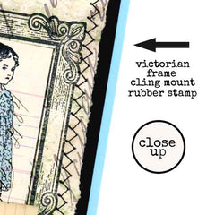 Victorian Frame Rubber Stamp