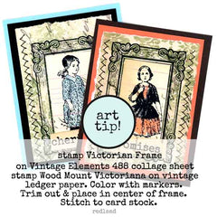 Victorian Frame Rubber Stamp