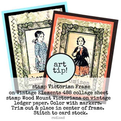 Victorian Frame Rubber Stamp SAVE 20%