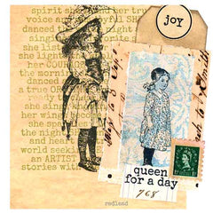 Wood Mount Queen For A Day Rubber Stamp