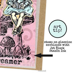 Wood Mount Dreamer Rubber Stamp