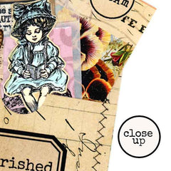 Wood Mount Carolyn Girl Rubber Stamp