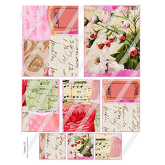 Artisan 33 Floral Patchwork Collage Sheet