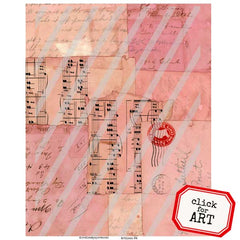 Artisan 64 Blossom Vintage Papers Collage Sheet