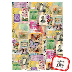 Artisan 648 Vintage Elements Collage Sheet