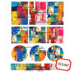 Artisan 663 Artist Trading Card Collage Sheet Save 50%
