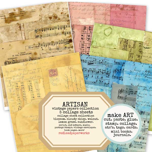 Artisan Vintage Papers Collection Save 25%