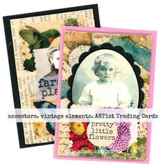Mixed Media Vintage Artist Trading Cards