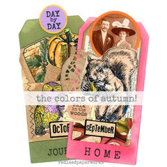 Mixed Media Auutumn Tags 
