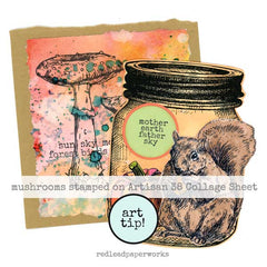 Mixed Media Autumn Collage Art