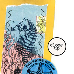 Sea Horse Rubber Stamp Tags