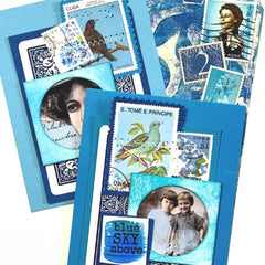 Blue Sky Above Mixed Media Collage