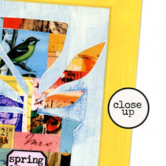Close Up Mixed Media Colorful Collage Card