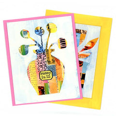 Mixed Media Collaged and Painted Greeting Cards