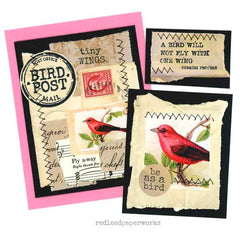 Be As A Bird Wood Mounted Rubber Stamp