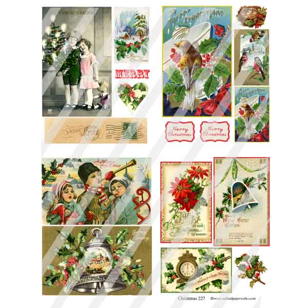 Christmas 227 Collage Sheet