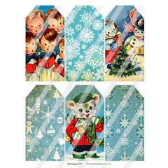 Christmas 235 Tags Collage Sheet