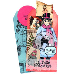 Vintage Holidays Mixed Media Holiday Handmade Cards