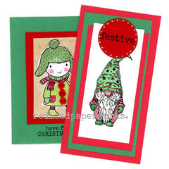Christmas Rubber Stamps for Christmas Card Making Norbert the Gnome Cling Mount Rubber Stamp 