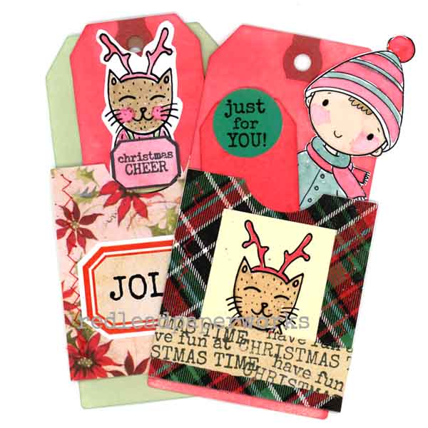 Christmas lot of rubber stamps for card making